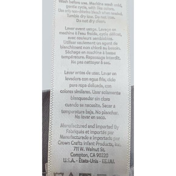 Carters Child Of Mine Lovey Puppy Navy Blue Star Satin Trim Dog Security Blanket - Picture 9 of 14